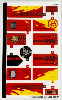 LEGO part Sticker Sheet for Set 71737 - (71544/6321418) 71737stk01