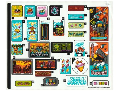 LEGO part Sticker Sheet for Set 71741, Sheet 1 - (77413/6337800) (71741stk01)