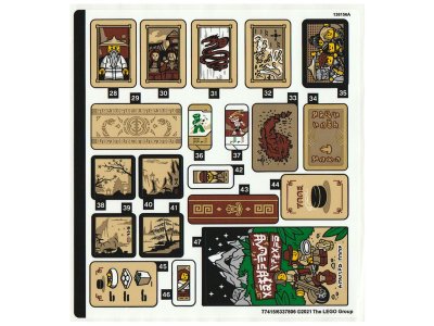 LEGO part Sticker Sheet for Set 71741, Sheet 2 - (77415/6337806) (71741stk02)