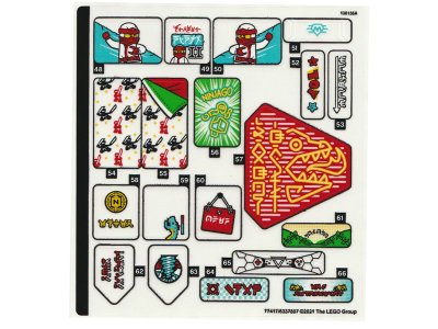 LEGO part Sticker Sheet for Set 71741, Sheet 3 - (77417/6337807) (71741stk03)