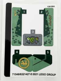 LEGO part Sticker Sheet for Set 71745 - (71549/6321427) 71745stk01