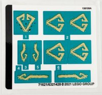 LEGO part Sticker Sheet for Set 71746 - (71621/6321428) 71746stk01