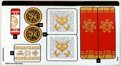 LEGO part Sticker Sheet for Set 71818 - (10108437/6484991) (71818stk01)