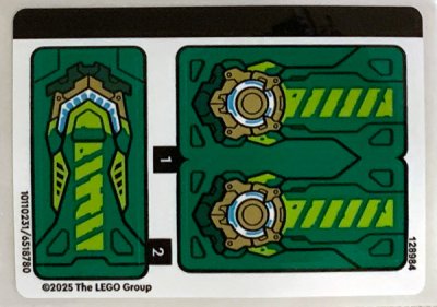 LEGO part Sticker Sheet for Set 71828 - (10110231/6518780) (71828stk01)