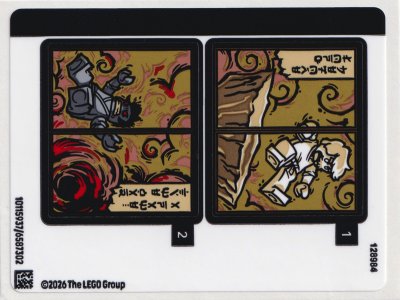 LEGO part Sticker Sheet for Set 71866 - (10115937/6587302) (71866stk01)