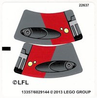 LEGO part Sticker Sheet for Set 75001 - (13357/6029144) 75001stk01