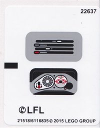 LEGO part Sticker Sheet for Set 75091 - International Version - (21518/6116835) 75091stk01a
