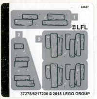 LEGO part Sticker Sheet for Set 75200 - (37278/6217230) 75200stk01