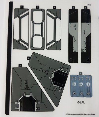 LEGO part Sticker Sheet for Set 75323 - (10100766/6410059) (75323stk01)