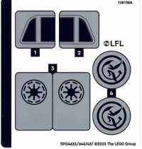 LEGO part Sticker Sheet for Set 75360 - (10104633/6447437) 75360stk01