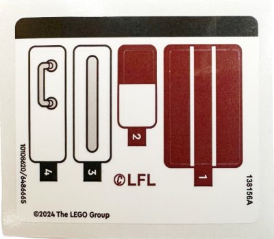 LEGO part Sticker Sheet for Set 75378 - (10108620/6486665) (75378stk01)