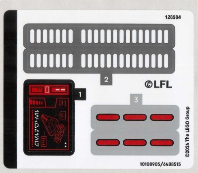 LEGO part Sticker Sheet for Set 75386 - (10108905/6488515) (75386stk01)