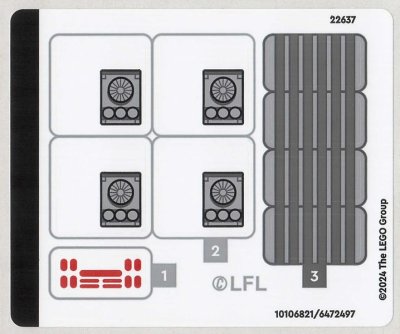 LEGO part Sticker Sheet for Set 75387 - (10106821/6472497) (75387stk01)