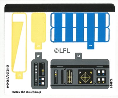 LEGO part Sticker Sheet for Set 75399 - (10112220/6536367) (75399stk01)