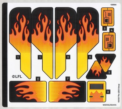 LEGO part Sticker Sheet for Set 75414 - (10112765/6541176) (75414stk01)