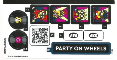 LEGO part Sticker Sheet for Set 75581 - (10108461/6485639) (75581stk01)