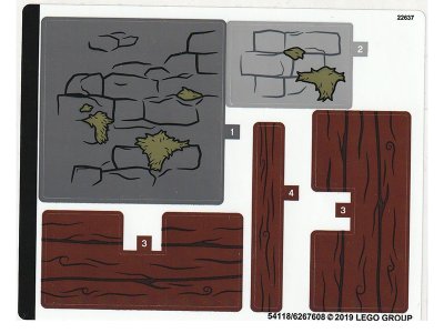 LEGO part Sticker Sheet for Set 75947 - (54118/6267608) (75947stk01)