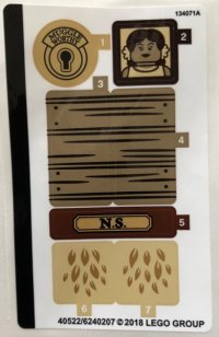 LEGO part Sticker Sheet for Set 75952 - (40522/6240207) 75952stk01