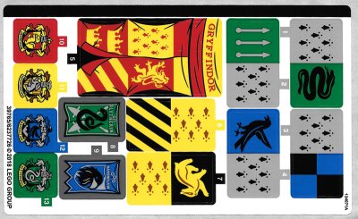 LEGO part Sticker Sheet for Set 75956 - (39765/6237726) (75956stk01)