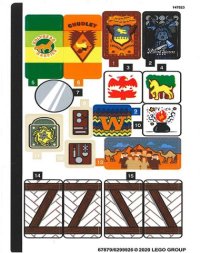 LEGO onderdeel Sticker Sheet for Set 75980, Sheet 1 - (67879/6299926) 75980stk01