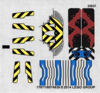 LEGO part Sticker Sheet for Set 76020 - International Version - (17671/6074938) 76020stk01a