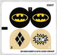 LEGO part Sticker Sheet for Set 76053 - International Version - (26145/6145897) 76053stk01a
