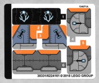 LEGO part Sticker Sheet for Set 76102 - (38331/6224161) 76102stk01