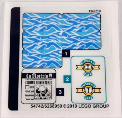 LEGO part Sticker Sheet for Set 76129 - (54742/6268950) (76129stk01)