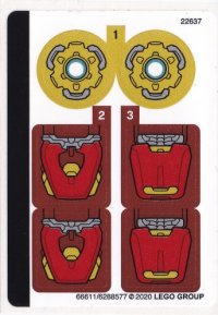 LEGO part Sticker Sheet for Set 76140 - (66611/6288577) 76140stk01