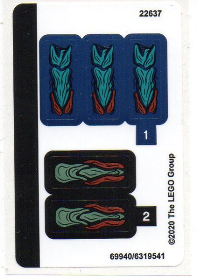 LEGO part Sticker Sheet for Set 76145 - (69940/6319541) (76145stk01)