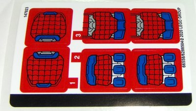 LEGO part Sticker Sheet for Set 76146 - (66558/6288504) (76146stk01)