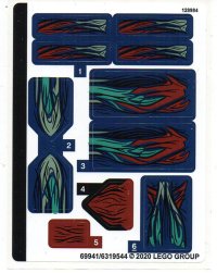 LEGO part Sticker Sheet for Set 76154 - (69941/6319544) 76154stk01