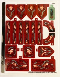 LEGO part Sticker Sheet for Set 76155 - (69942/6319546) 76155stk01