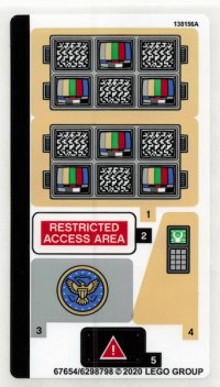 LEGO part Sticker Sheet for Set 76157 - (67654/6298798) 76157stk01