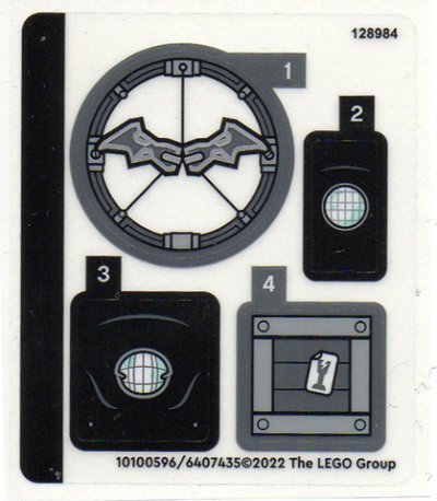 LEGO part Sticker Sheet for Set 76179 - International Version - (10100596/6407435) (76179stk01a)