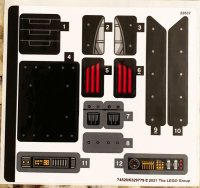 LEGO part Sticker Sheet for Set 76181 - (74526/6329779) 76181stk01