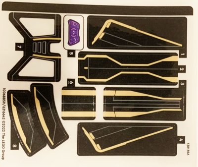 LEGO part Sticker Sheet for Set 76211 - (10068859/6316642) (76211stk01)
