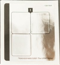 LEGO part Sticker Sheet for Set 76386, Mirrored - (79243/6351669) 76386stk01