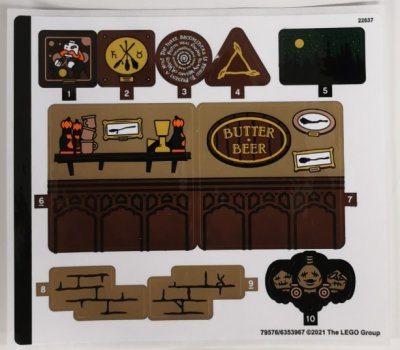 LEGO part Sticker Sheet for Set 76388, Sheet 2 - (79576/6353967) (76388stk02)