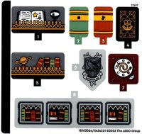 LEGO part Sticker Sheet for Set 76411 - (10103024/6434221) 76411stk01