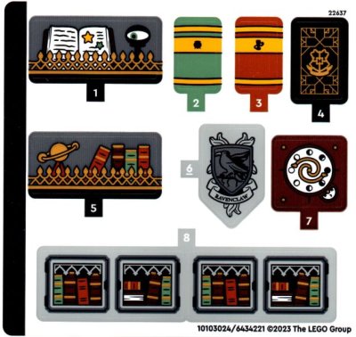 LEGO part Sticker Sheet for Set 76411 - (10103024/6434221) (76411stk01)