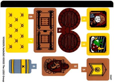 LEGO part Sticker Sheet for Set 76412 - (10103029/6434262) (76412stk01)
