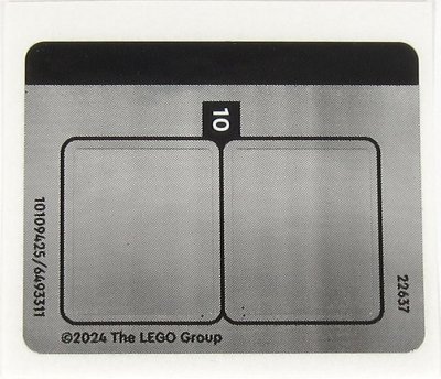 LEGO part Sticker Sheet for Set 76435, Sheet 2, Mirrored - (10109425/6493311) (76435stk02)