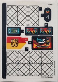 LEGO part Sticker Sheet for Set 76451, Sheet 2 - (10113444/6545765) 76451stk02
