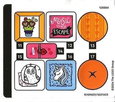 LEGO part Sticker Sheet for Set 76781, Sheet 2 - (10109629/6501603) (76781stk02)