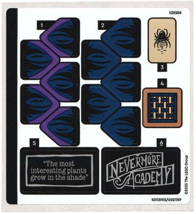 LEGO part Sticker Sheet for Set 76784 - (10113993/6551189) (76784stk01)