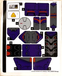 LEGO part Sticker Sheet for Set 76831 - (10100154/6401672) 76831stk01