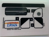 LEGO part Sticker Sheet for Set 76912 (Undetermined Type) 76912stk01