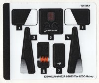 LEGO part Sticker Sheet for Set 76918, Sheet 1 - (10104042/6440727) 76918stk01