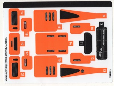 LEGO part Sticker Sheet for Set 76918, Sheet 2 - (10104791/6451491) (76918stk02)